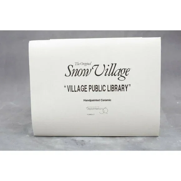 Dept 56 Snow Village - Village Public Library - Picture 6 of 6